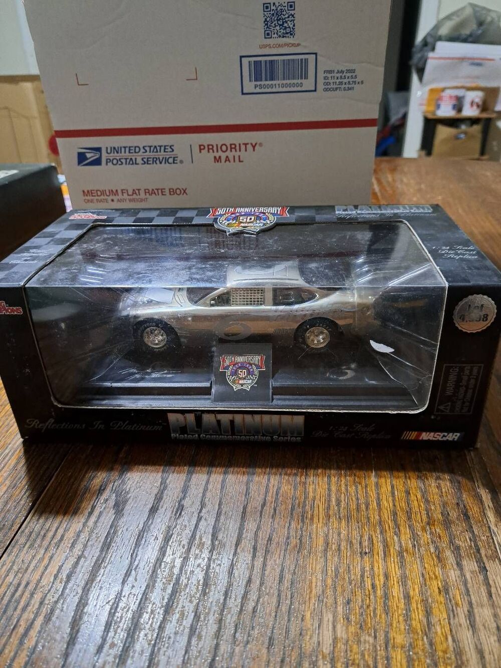 Vintage 98 Racing Champions Platinum Plated Nascar 50th Mark Martin Die Cast Car